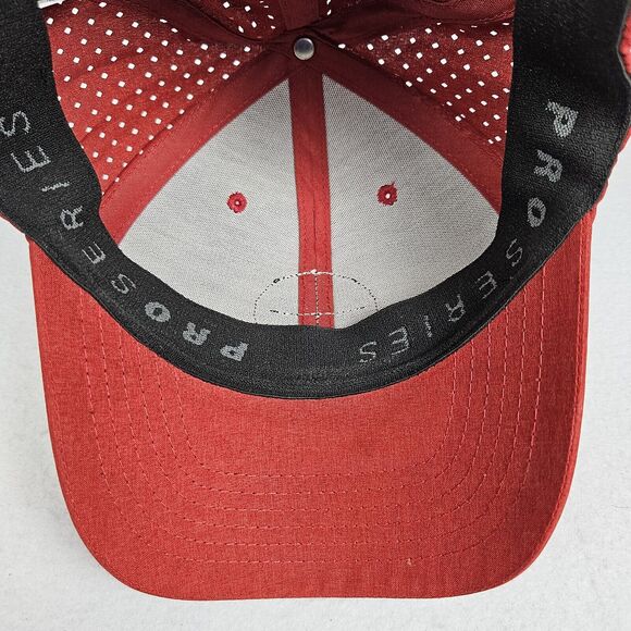 PGA Tour Pro Series Patch Tango Red Adjustable Golf Hat Cap Breathable Snapback - Picture 11 of 15